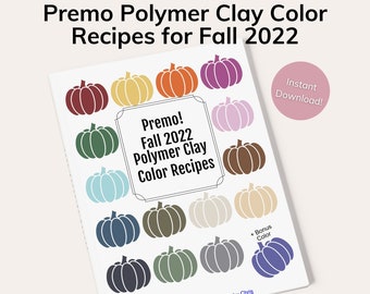 Premo Polymer Clay Color Recipes for Fall 2022
