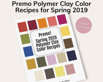 Premo Polymer Clay Color Recipes for Spring 2019