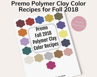 Premo Polymer Clay Color Recipes for Fall 2018