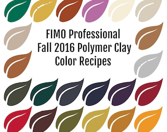 FIMO Professional Polymer Clay Color Recipes for Fall Winter 2016