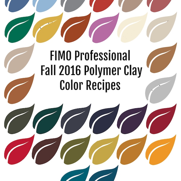 Recettes de couleurs FIMO Professional en pâte polymère pour l'automne-hiver 2016