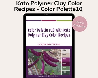 Kato Polymer Clay Color Recipes for Color Palette #10