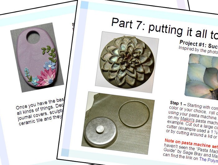 Floral Applique A Polymer Clay Tutorial Etsy
