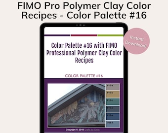 FIMO Professional Polymer Clay Color Recipes for Color Palette #16