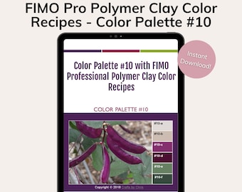 FIMO Professional Polymer Clay Color Recipes for Color Palette #10