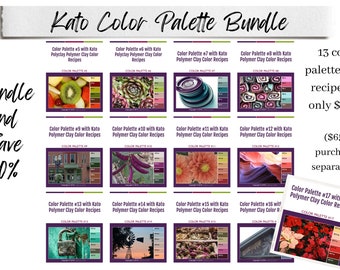 Kato Polymer Clay Color Recipes Color Palette Bundle
