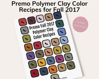 Premo Polymer Clay Color Recipes for Fall Winter 2017