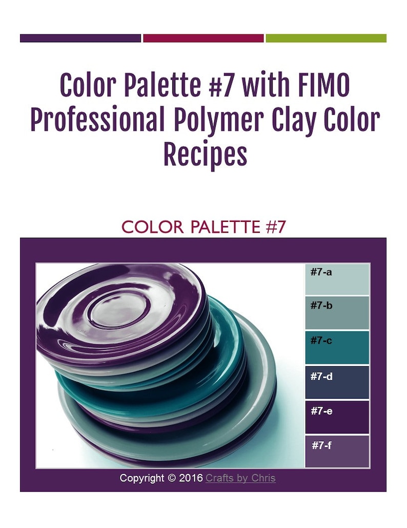 FIMO Professional Polymer Clay Color Mixing Recipes for Color Etsy