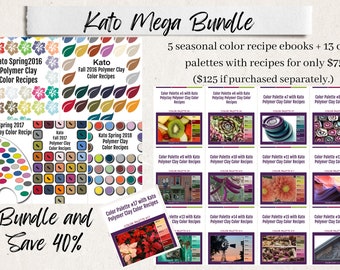 Kato Polymer Clay Color Recipes Mega Bundle