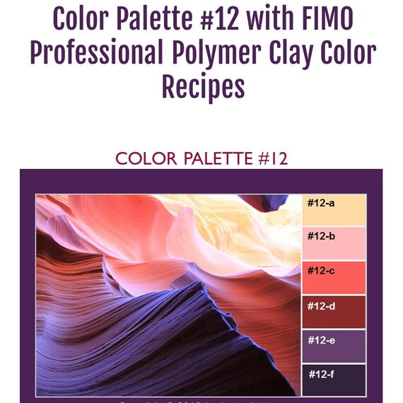 Fimo Color Mixing Chart