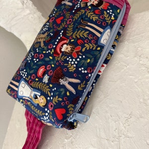 Rifle Paper Alice in Wonderland boxy zipper pouch image 3