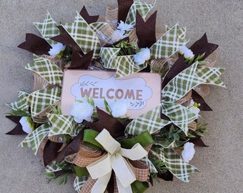 Welcome Door Wreath