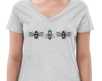 Honey Bees Womens Tshirts | Gardening Gift for a Queen Bee, Plant Mom or Plant Lady | Screen Print Graphic Tees