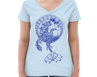 Womens Mermaid Shirt, Mermaid T Shirt for Women, Mermaid Graphic Tee, Women Plus Size T Shirt