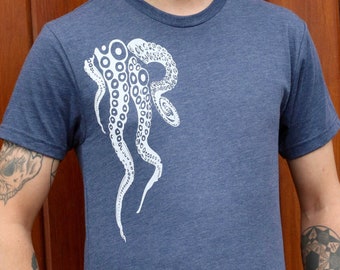 Octopus Tentacles Gift for Him | Mens T Shirt | Graphic Tee | Octopus Shirt | Kraken Shirt