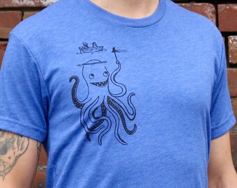 Octopus Shark Graphic T-Shirt | Funny Sea Creature Tee