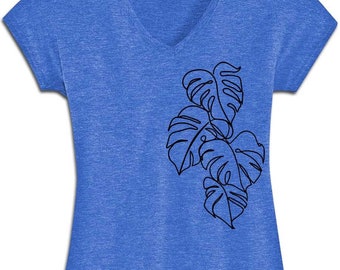 Giant Monstera Plant Mom Shirt | Indoor Plant Lover Gift | Swiss Cheese Plants | Tropical Botanical Greenery Flowers | Houseplant Leaf