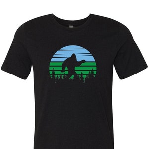 Sasquatch Gift for Him | Bigfoot Vintage Graphic Tee Mens | Unique Gift for Dads