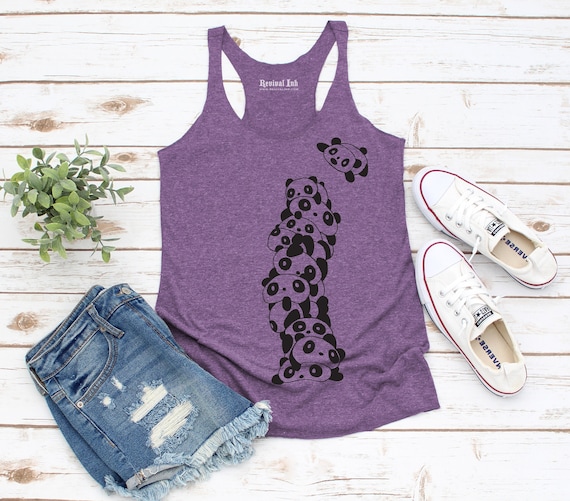 Women's Graphic Racerback Tank Top - Soft Tri-Blend Yoga Tee With Sayings, Perfect Gift