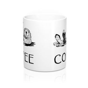 Personalized Otter Mug, Cute Funny Coffee Mugs, Coffee Lovers Gift for Co-Worker or Best Friend, Custom Ceramic Coffee Mug image 5