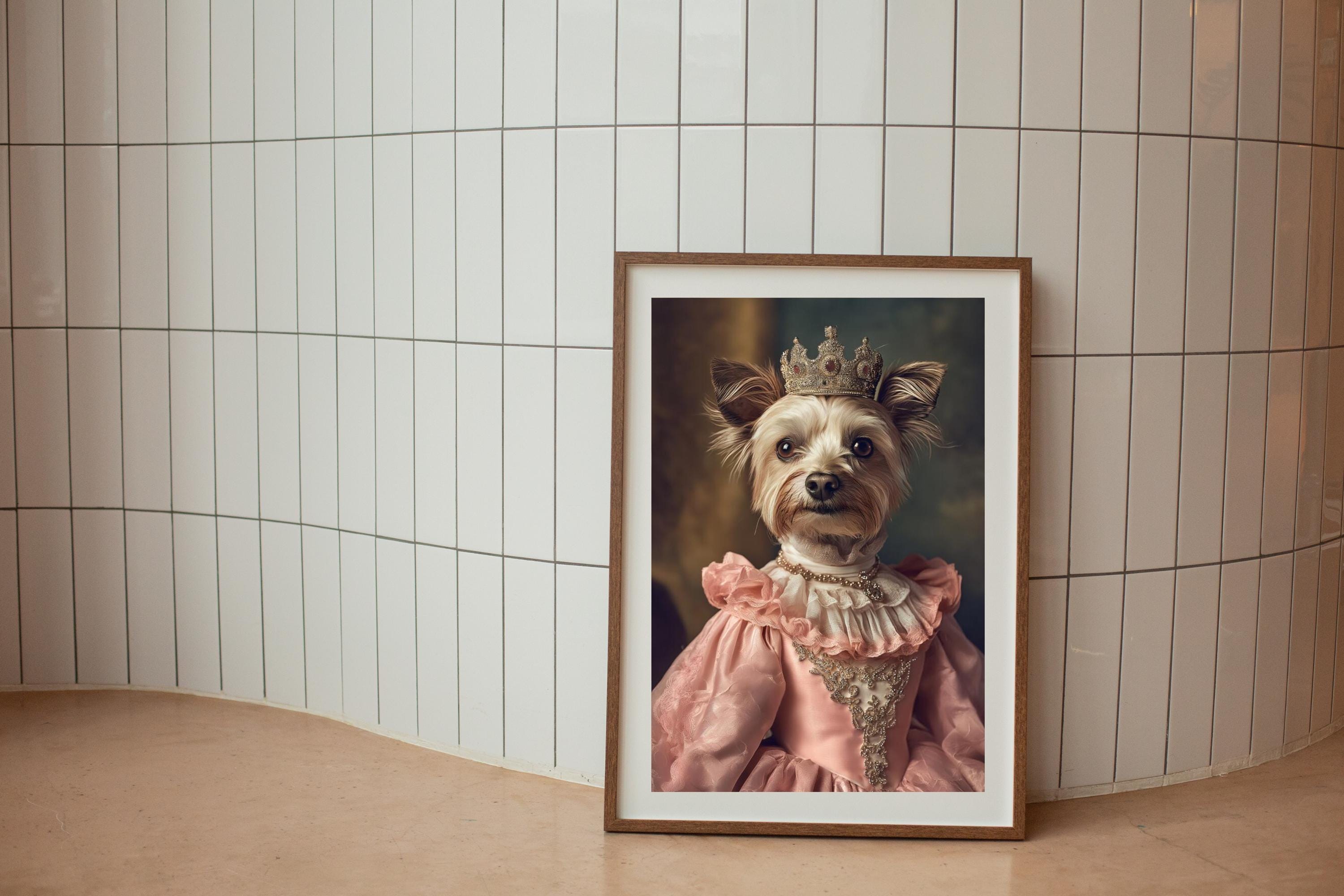 Custom Regal Pet Portrait, Royal Dog Painting From Photo, Pet Portrait ...