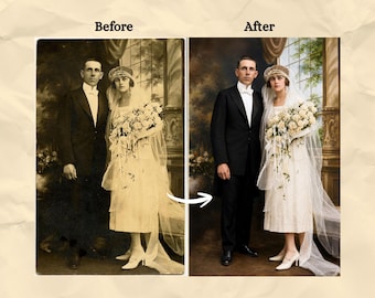 Photo Restoration Service: Restore Old Photos, Photo Colorization, Improve Quality, Repair Damaged photos, Colorize Old Photo