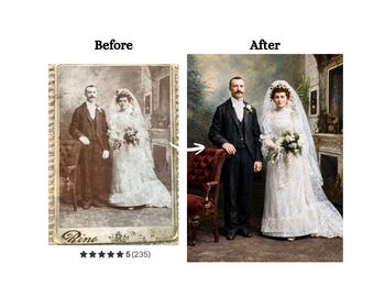 Photo Restoration Service: Restore Old Photos, Photo Colorization, Improve Quality, Repair Damaged photos, Colorize Old Photo