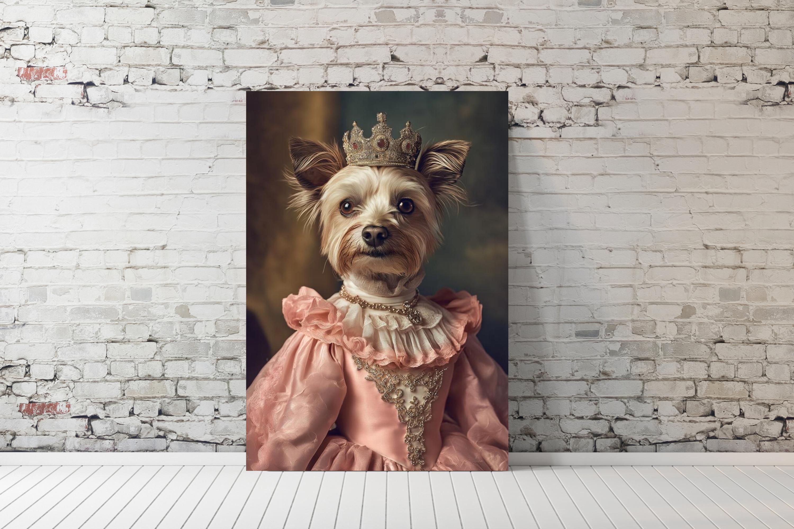 Custom Regal Pet Portrait, Royal Dog Painting From Photo, Pet Portrait ...