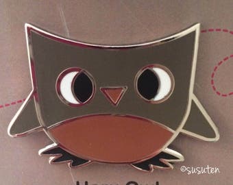 Haru Owl enamel pin