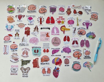 Anatomy pun stickers