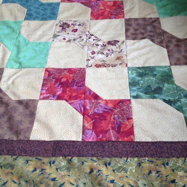 Pattern for Bow Tie Quilt with 3 size options King Queen Twin