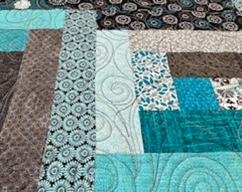 Log Cabin Quilt Pattern Multiple Sizes