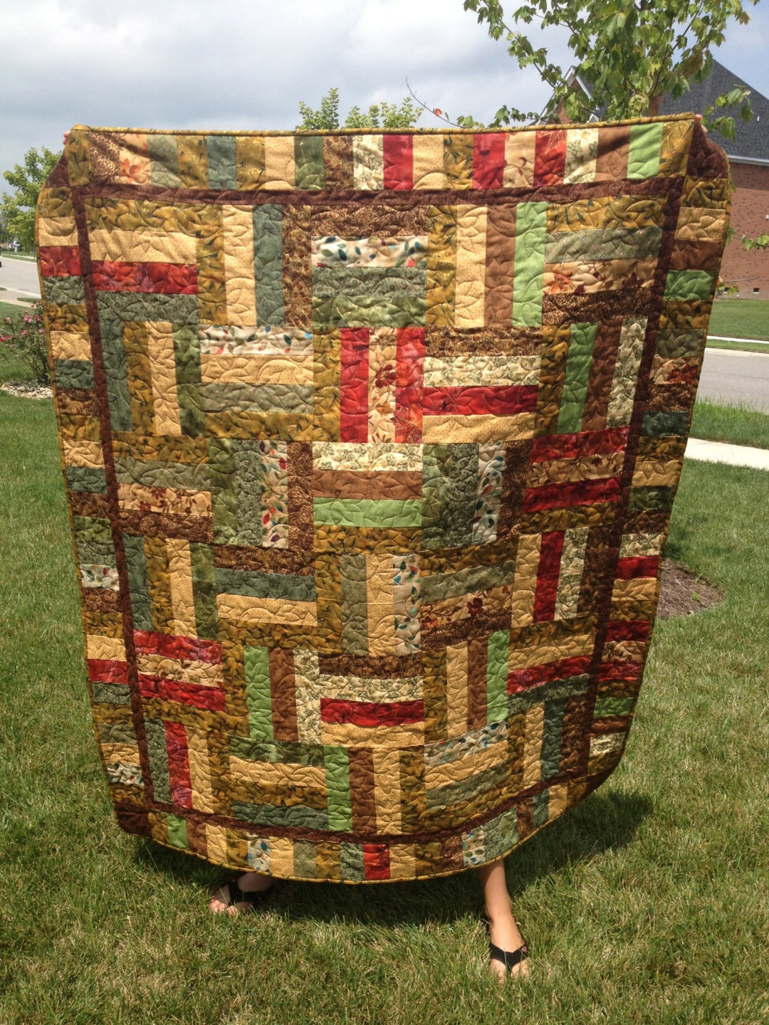 Pattern for Variations on a Rail Fence Lap Quilt Strip Piecing - Etsy