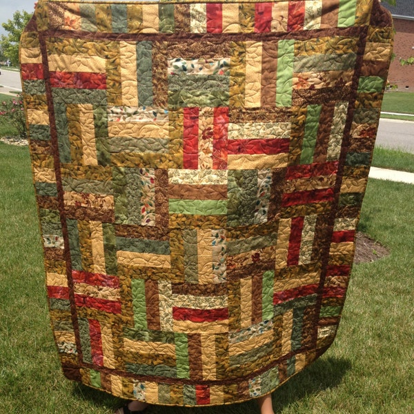 Rail Fence Quilt Etsy