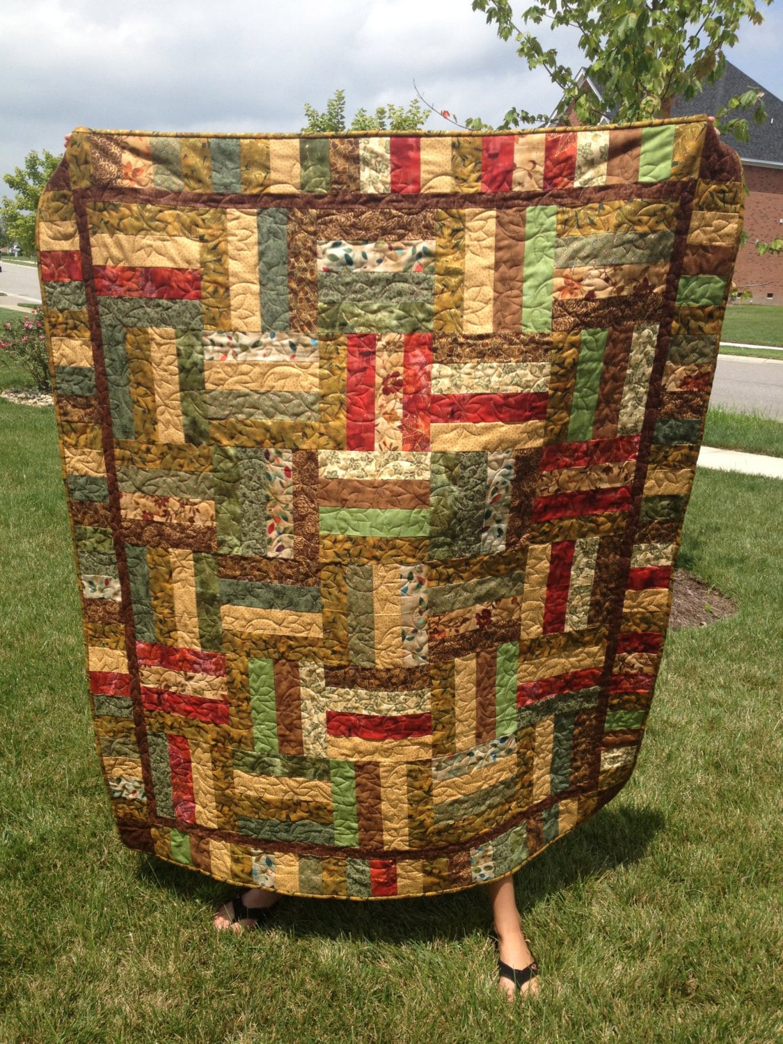 Pattern for Variations on a Rail Fence Lap Quilt Strip Piecing - Etsy
