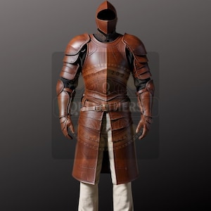 Medieval Leather Armor Suit: Full Body Cosplay, LARP, Reenactment