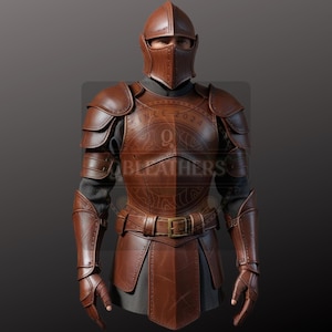 Handcrafted Medieval Leather Armor Suit: Warrior Cosplay Set