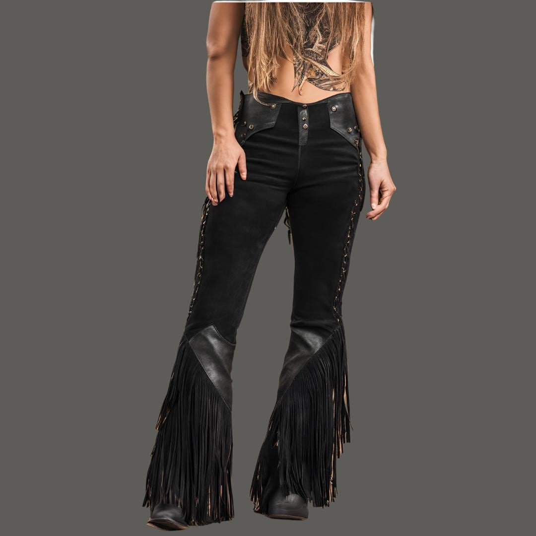 Flared Fringe Pants - Etsy