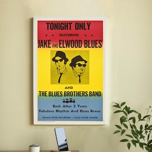 Poster del film The Blues Brothers - Poster del film su tela di alta qualità - Arte murale - Decorazione per la casa