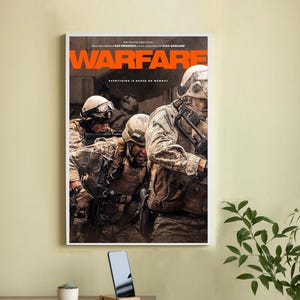 Póster de la película Warfare (2025) - Lienzo de alta calidad - Arte mural - Decoración del hogar