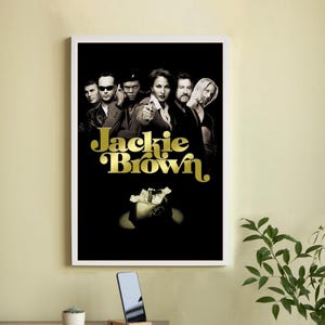 Póster de la película Jackie Brown: póster de película en lienzo de alta calidad: arte de pared, decoración del hogar
