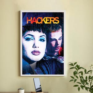 Póster de la película Hackers: póster de película en lienzo de alta calidad: arte de pared, decoración del hogar