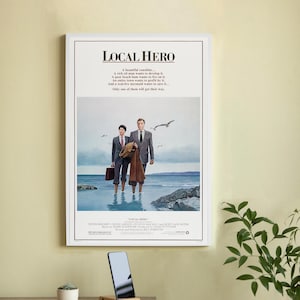Póster de la película "Héroe Local" - Lienzo de alta calidad - Arte mural - Decoración del hogar