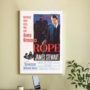 Poster del film Rope - Poster del film su tela di alta qualità - Arte murale - Decorazione per la casa