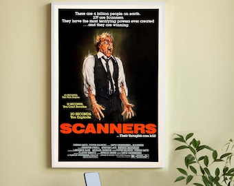 Scanners Movie Poster-High Quality Canvas Movie Poster - Wall Art-Home Decor