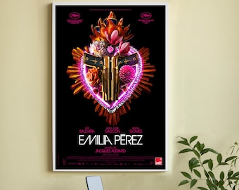 Emilia Pérez Movie Poster-High Quality Canvas Movie Poster - Wall Art-Home Decor
