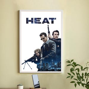 Poster del film Heat - Poster del film su tela di alta qualità - Arte murale - Decorazione per la casa