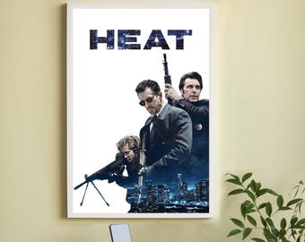 ヒート 映画ポスター - 高品質キャンバス映画ポスター - ウォールアート - ホームデコレーション