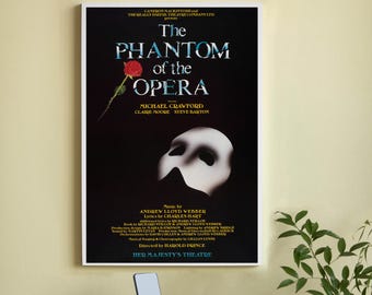 オペラ座の怪人映画ポスター - 高品質キャンバスアートプリント - 部屋