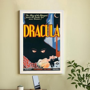 Dracula Movie Poster-High Quality Canvas Movie Poster - Wall Art-Home Decor